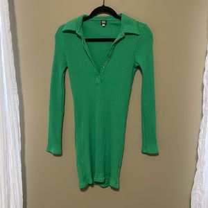 Vibrant Ribbed Sweater-dress